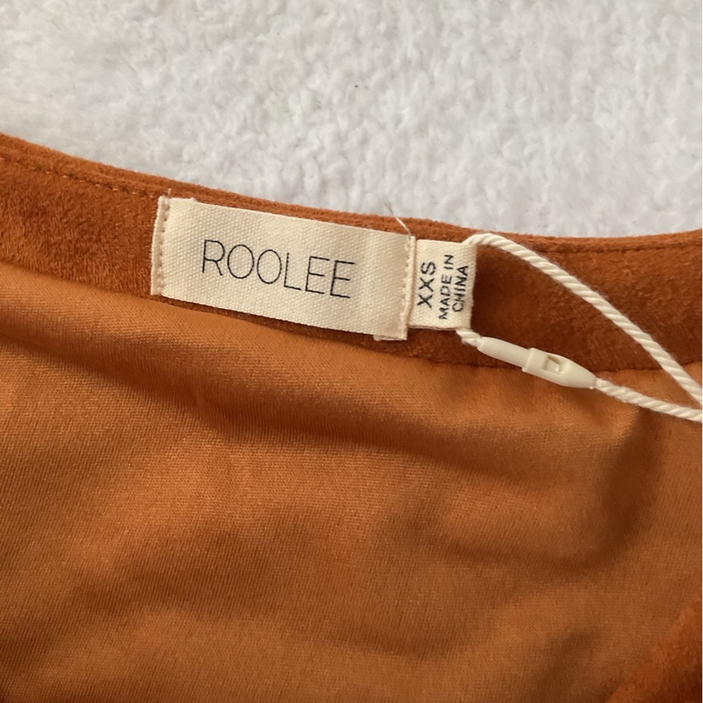 Roolee Long Sleeve Cable Knit Dress - Orange — image 7 of 8